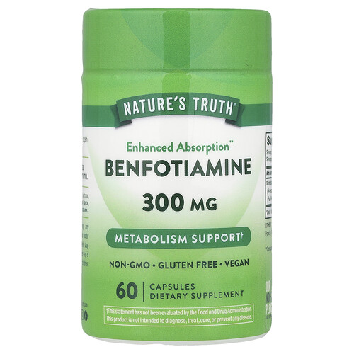Nature's Truth, Benfotiamine, 300 mg, 60 Capsules