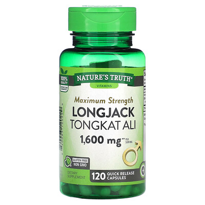 

Nature's Truth, Longjack Tongkat Ali, 800 mg, 120 Quick Release Capsules