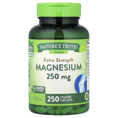 Product Image for Nature's Truth, Magnesium, 250 mg, 250 Coated Caplets