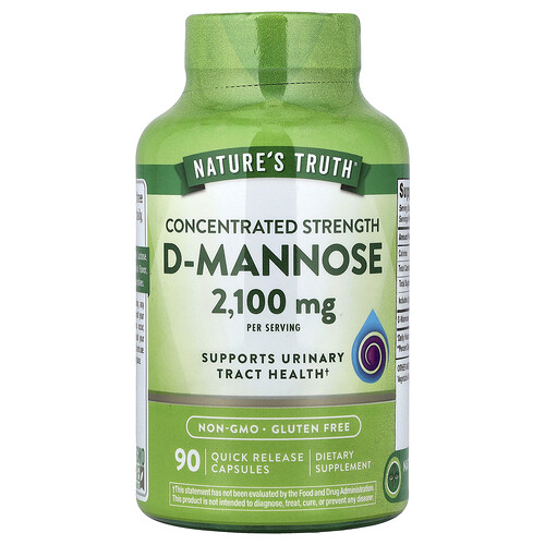 Nature's Truth D-Mannose, 90 Quick Release Capsules (700 mg per Capsule)