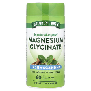 Nature's Truth, Magnesium Glycinate + Ashwagandha, 60 Capsules
