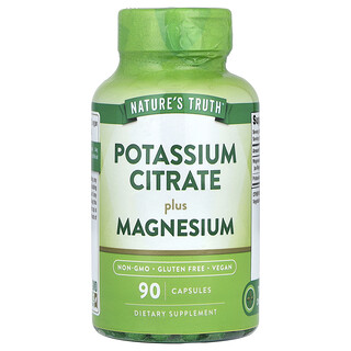 Nature's Truth, Citrato de potasio más magnesio, 90 cápsulas