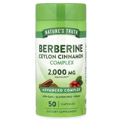 Berberine, комплекс із цейлонської кориці, 2000 мг, 50 капсул