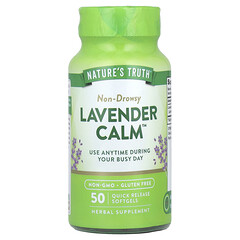 Lavender Calm™, 50 капсул зі швидким вивільненням (80 мг в 1 капсулі)