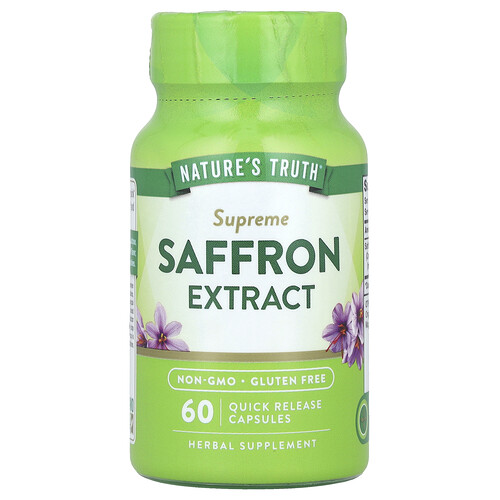 Nature's Truth, Supreme Saffron Extract, Safranextrakt, 60 Kapseln mit schneller Freisetzung (88,5 mg pro Kapsel)