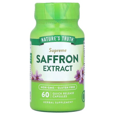 Product Image for Nature's Truth, Supreme Saffron Extract, 60 Quick Release Capsules (88.5 mg per Capsule)