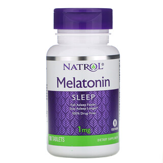 Natrol, Melatonin, 1 mg, 90 Tablets