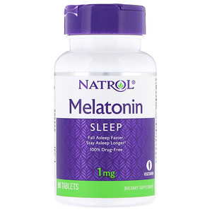 Купить Natrol, Мелатонин, 1 мг, 90 таблеток  на IHerb