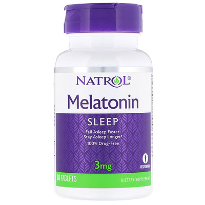

Melatonin (Мелатонин), 3 мг, 60 таблеток