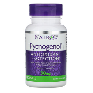 Natrol, Pycnogenol, 50 mg , 60 Cápsulas