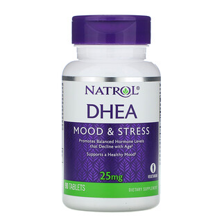 Natrol, DHEA, 25 mg, 90 tabletas