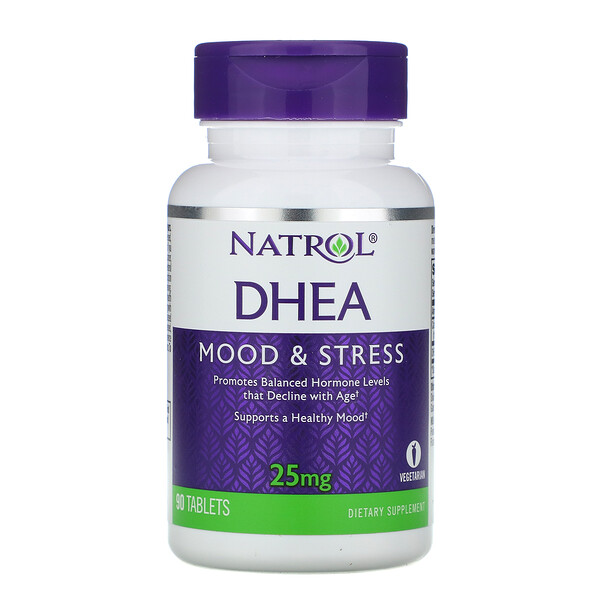 DHEA, 25 mg, 90 Tablets