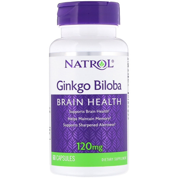 Natrol, ΠΠΈΠ½ΠΊΠ³ΠΎ Π±ΠΈΠ»ΠΎΠ±Π°, 120 ΠΌΠ³, 60 ΠΊΠ°ΠΏΡΡΠ»