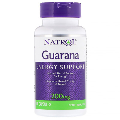 Natrol Гуарана, 200 мг, 90 капсул