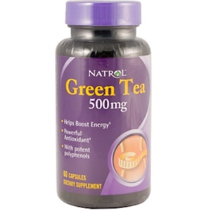 Natrol, Зеленый чай, 500 мг, 60 капсул