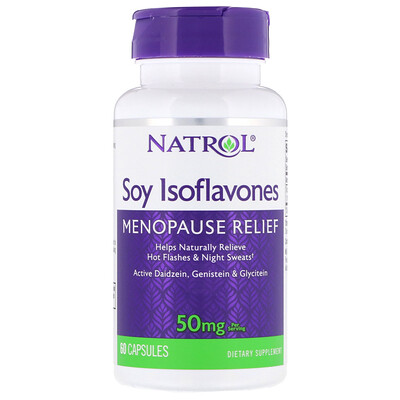 Natrol Изофлавоны сои, 50 мг, 60 капсул