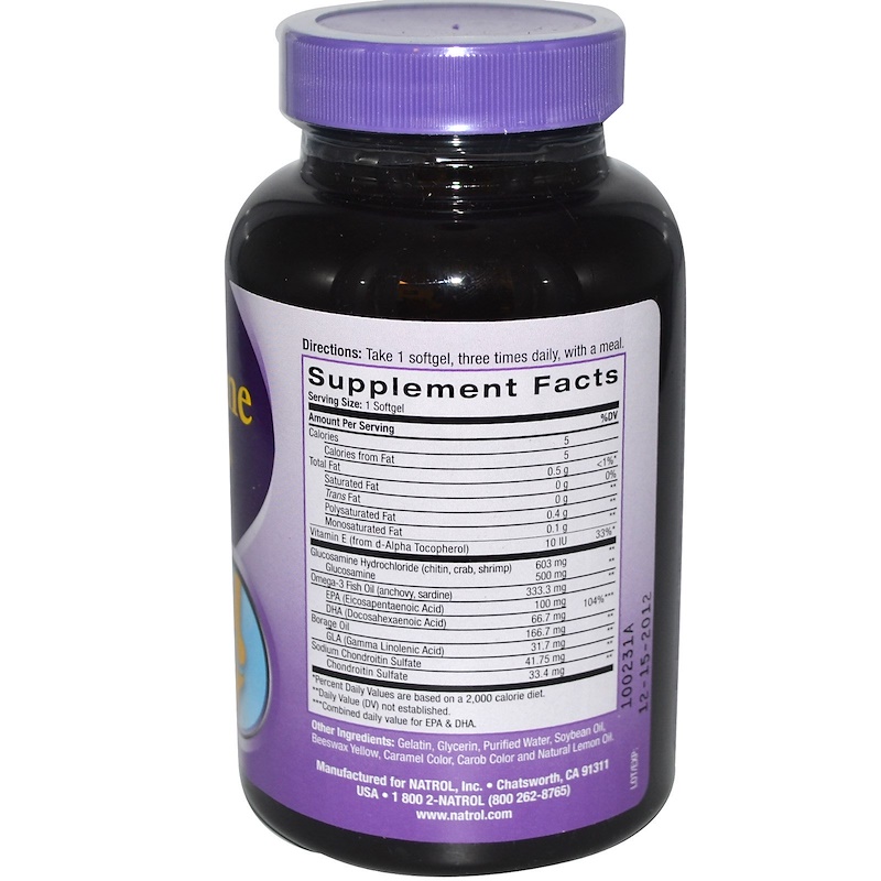 Natrol, Glucosamine Omega3, 90 Softgels iHerb