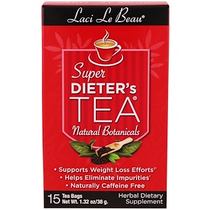 Natrol, Laci Le Beau, чай для диеты, натуральный растительный, 15 чайных пакетов, 1,32 унц. (38 г)