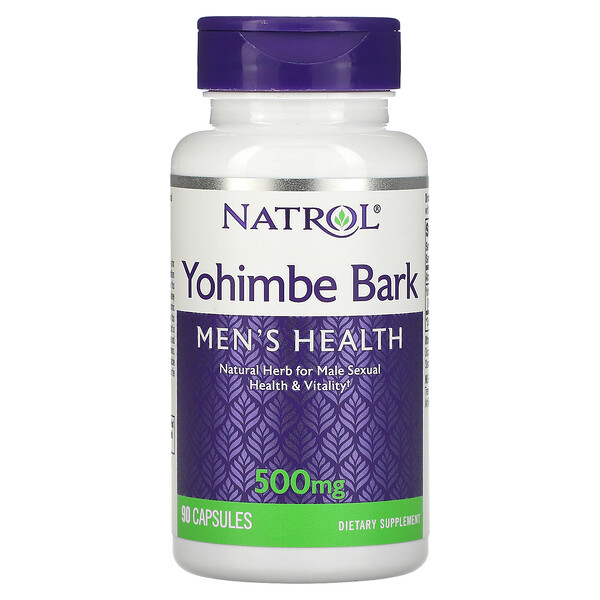 Natrol‏, Yohimbe Bark, 500 mg, 90 Capsules
