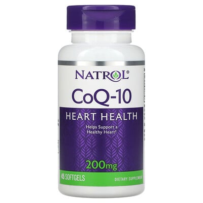 

Natrol, CoQ-10, 200 mg, 45 Softgels