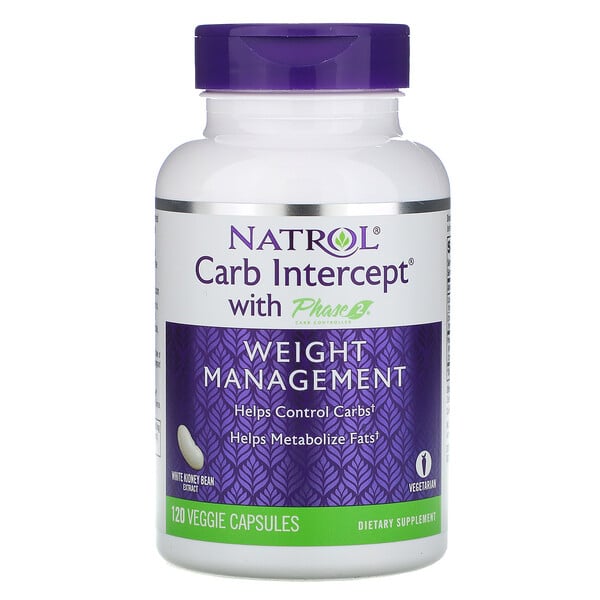 Natrol, 第二代淀粉中和阻断剂控制剂，1,000 毫克，120 粒植物胶囊