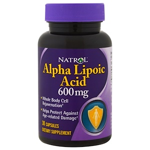Купить Natrol, Альфа-липоевая кислота, 600 мг, 30 капсул  на IHerb