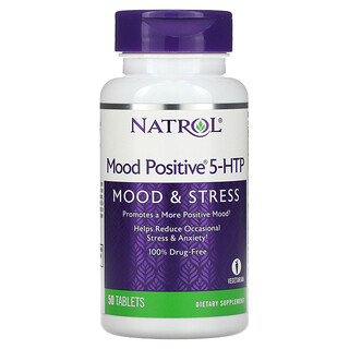 Natrol, Humor positivo de 5 HTP, 50 comprimidos