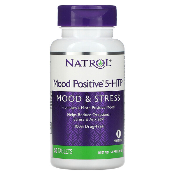 Natrol‏, Mood Positive 5-HTP, 50 Tablets