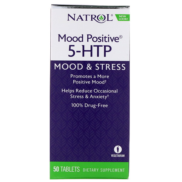 Natrol, Stimmung Positiv 5-HTP, 50 Tabletten