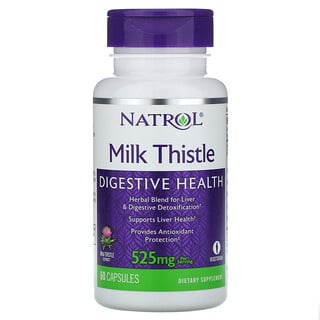 Natrol, Cardo de leche, 262.5  mg, 60 cápsulas