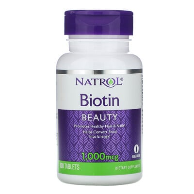 Natrol Биотин, 1000 мкг, 100 таблеток