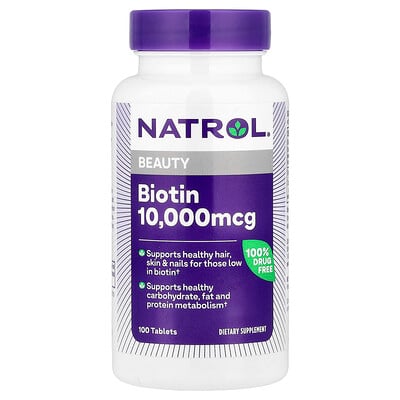 Natrol, Biotina, 100 comprimidos
