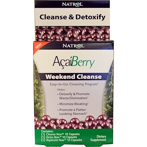 Отзывы о Нэтрол, AcaiBerry, Weekend Cleanse, 3 Part Program