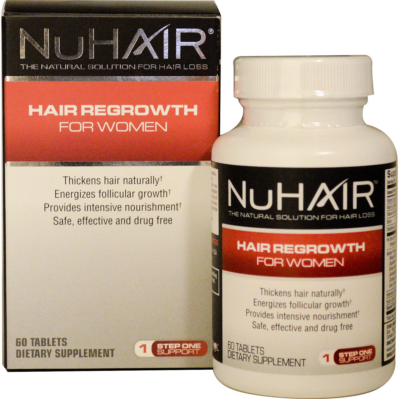 Natrol NuHair Hair Regrowth For Women Step One Support 60