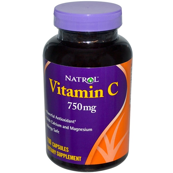Natrol, Vitamin C, 750 mg, 100 Capsules - iHerb