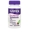 Natrol, Melatonin, Cepat Larut, Strawberi, 5 mg, 90 Tablet