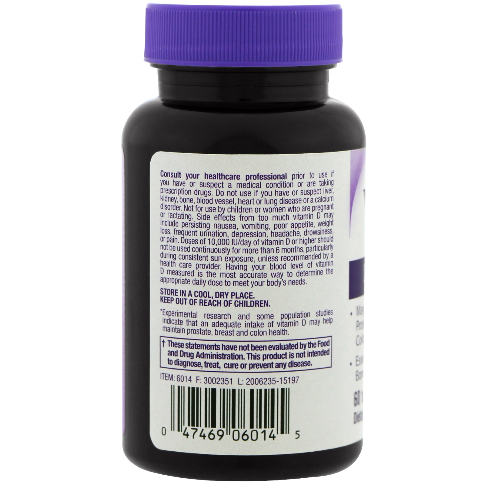 Natrol, Vitamin D3, 10,000 IU, 60 Tablets