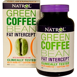 Отзывы о Нэтрол, Green Coffee Bean Fat Intercept, with Raspberry Ketone, 60 Tablets