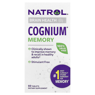 Natrol, Cognium® Memory, 100 mg, 60 tablete