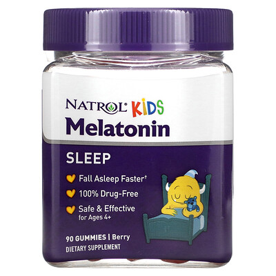 

Natrol Kids Melatonin Ages 4+ Berry 90 Gummies