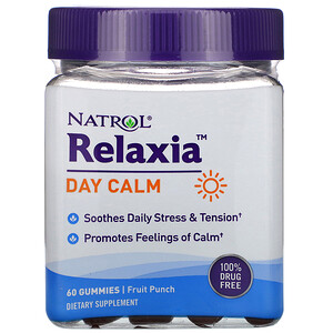 Отзывы о Нэтрол, Relaxia, Day Calm, Fruit Punch, 60 Gummies