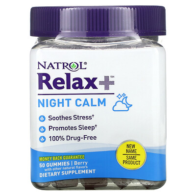 

Natrol Relax + Night Calm Berry 50 Gummies