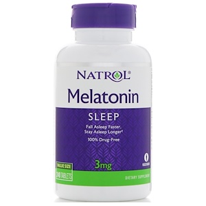 Купить Natrol, Мелатонин, 3 мг, 240 таблеток  на IHerb