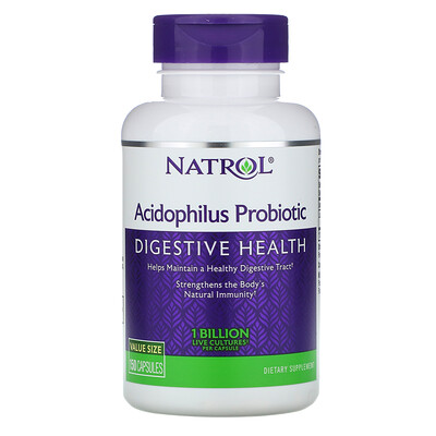 Natrol Пробиотик Acidophilus , 1 млрд., 150 капсул