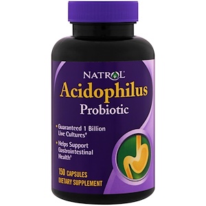 Natrol, Ацидофилус, 150 капсул