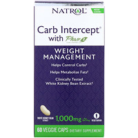 Carb Intercept with Phase 2 Carb Controller, 1000 mg, 60 Veggie Caps - изображение