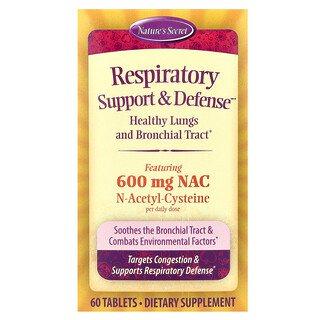 Nature's Secret, Protection et aide respiratoire, 60 comprimés
