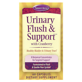 Nature's Secret, Urinary Flush & Support® cu Merisor, 60 de capsule