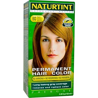 Naturtint, Краска для волос, 6G темный золотой блонд, 5,98 жидкой унции (170 мл)