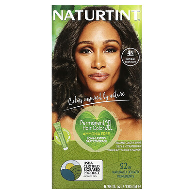

Naturtint Стойкая краска для волос 4N Натуральный каштан 165 мл (5 6 жидк. унций)